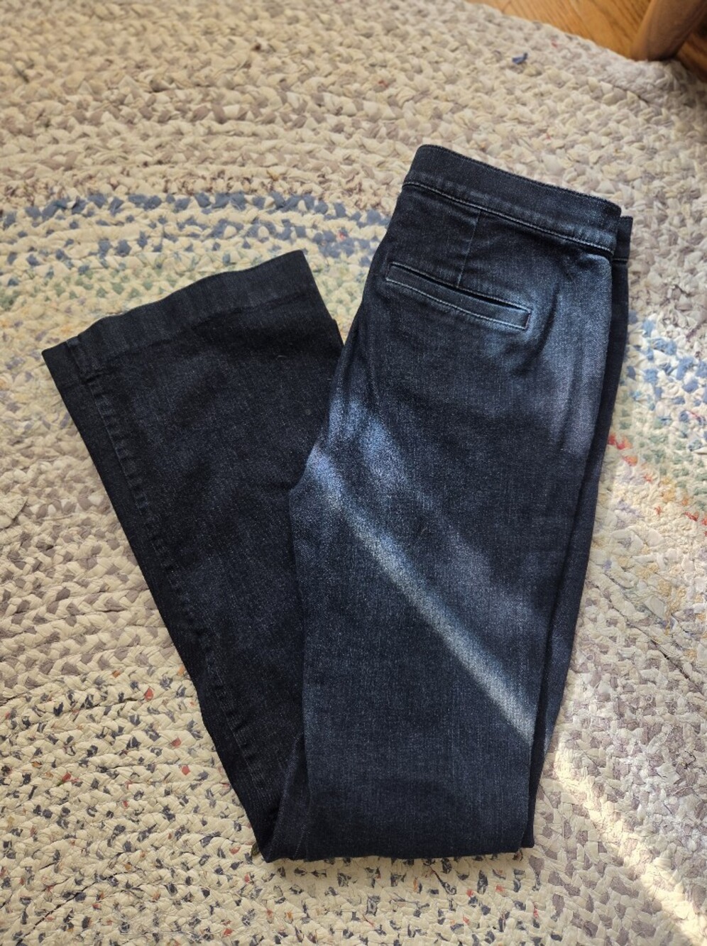 Banana Republic Women's Dark Blue Wide Leg Jeans